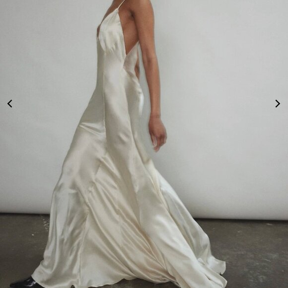 Simone Slip Dress - Ivory - Size M - PART OF SET - Picture 1 of 11